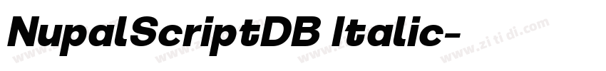 NupalScriptDB Italic字体转换 NupalScriptDB Italic字体转换
